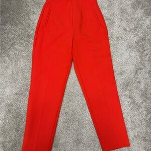 Zara Bold Red Dress Pants